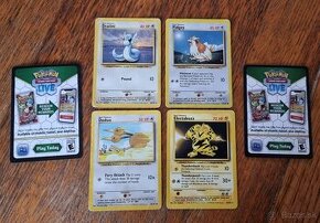 Vintage pokémon karty