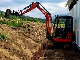 Prenájom minibágra 2,8t - Kubota