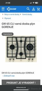 gorenje plynový horám GW 65 CLI