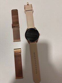 Smart watch Armodd Roundz 5 Rosegold s kremovym remienkom