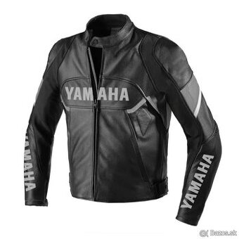 Moto Kožená Bunda Yamaha Čierno-Siva