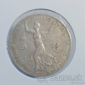 5 koruna 1908, b.z. Rakúsko - Uhorsko, 5K, striebro