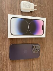 Predám v 100% stave iPhone 14 Pro 256 Gb deep purple - 1
