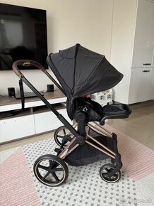 Cybex Priam 4.0 rosegold + Onyx Black v záruke