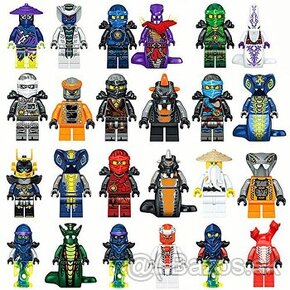 NINJAGO sada 24 ks postaviciek+zbrane