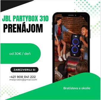 Prenájom JBL PartyBox 310