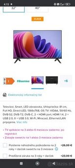 Hisense 32E43NT Smart tv