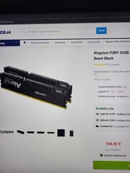 Kingston FURY 32GB DDR5 5600MHz CL40