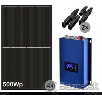 Solarny set invertor  + 4x500Wp