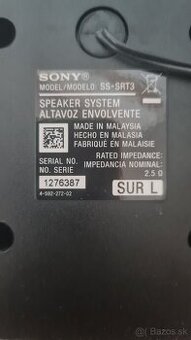 SONY HTRT3.CEL s výkonom 200w