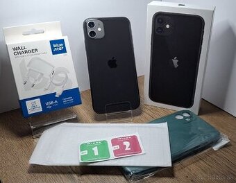 Iphone 11 Black 128GB-NOVÝ DISPLEJ-BATÉRIA 100 % TOP