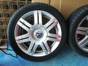 Alu kola orig. WV  5X112, zimni pneu 225/45 r17 ET37 - 1