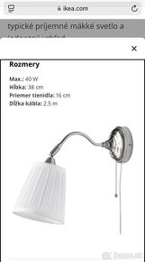 Nastenna lampa ikea