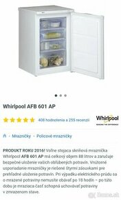 Mraznicka Whirlpool AFB 601 AP 88l