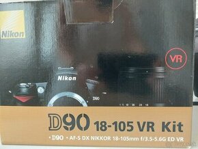 Predám digitál fotoaparát Nikon D90 s objektívom VR 18-105mm