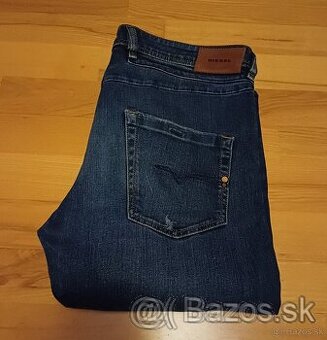 Diesel modré slim fit strečové