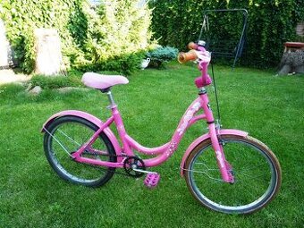 Velkosť 20" ružový pekný bicykel za 49.- eur