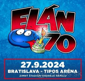 Predám lístky na koncert Elán 27.9.2024