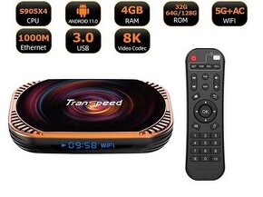 Android 11 TV Box, Transpeed X4, 4/32GB, S905X4