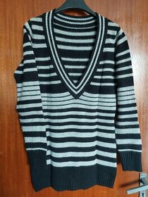 Teplý pásikovaný sveter - 1