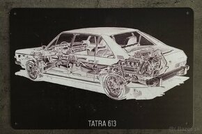 Tatra 613 retro tabuľka