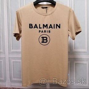 Balmain tričko hnedé xl