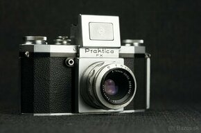 Praktica FX + CZJ Tessar 50mm f2,8 silver slim M42 - 1