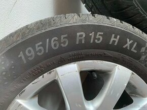 Pneumatiky 195/65 R15 H XL + Disky VW