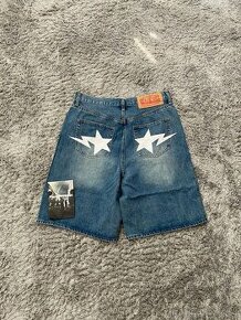 Bape Vintage Double Star Denim Shorts