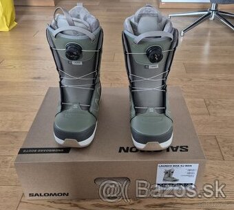 Snowboardové topánky Salomon Launch Boa Khaki MP265 EU 41,5 - 1