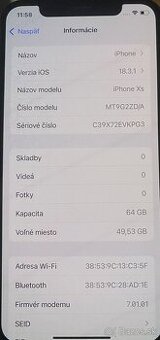 Iphone XS gold 64 gb