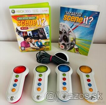 Scene It? XBOX 360 4x ovládač + snímač + 2x hra