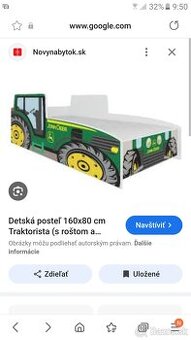 Detská posteľ Traktor