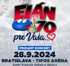 Predám lístok na koncert Elán