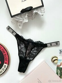 Victoria’s Secret shine strap luxusne nohavičky L - 1