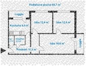 3 izbový byt priestranný byt - Košice Juh