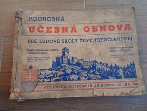 Ucebna osnova pre ludove skoly , 1940 - slovensky stat