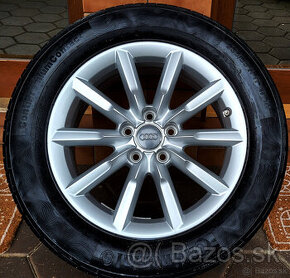 alu R17 5x112, letné pneu 235/55, orig. Audi Q3 + VW Tiguan