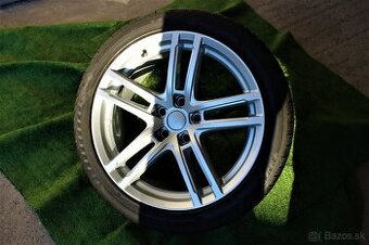 18”----ORIG---DEZENT---AUDI---A4--B8--5x112 R18---ZIMNA SADA - 1