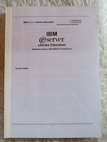 Skriptá "IBM eServer xSeries Education Windows Server 2003