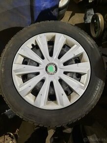 R16 205/55 Zimné pneu, plechace a škoda kryty