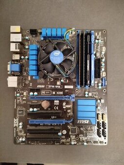 MSI Z77A-G43 + i5 2500k + 16GB ram