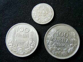 Bulharsko, Taliansko, Švajčiarsky frank, Rakúsko - striebro
