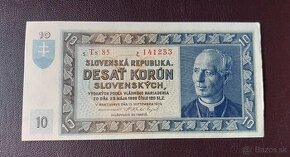 10 slovenských korún 1939 - 1