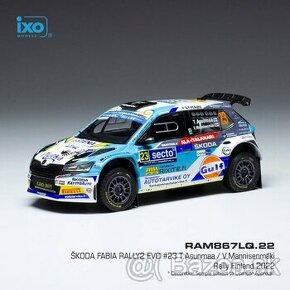 Modely Škoda Fabia Rally2 EVO 1:43 IXO