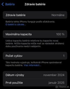 iPhone 16 Pro, 256GB Čierny titán