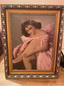 Maľovaný obraz Baletka, 56x70cm