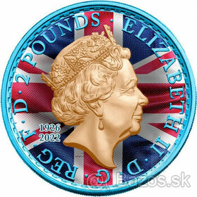 stříbrná mince 1Oz Královna Spojeného království