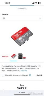 Sandisk microsd 400