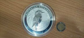 10 OZ strieborná minca Kookaburra